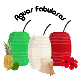 Refreshing Aguas Frescas Traditional Mexican Beverage Clipart Collection