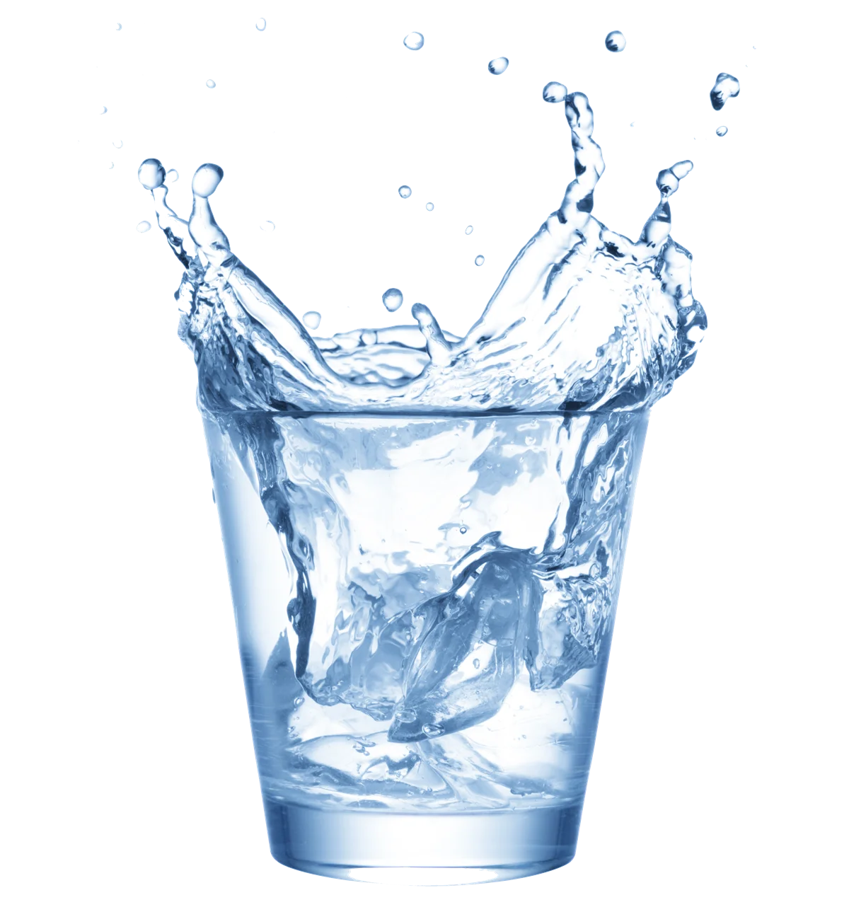 Refreshing Crystal Clear Water Splash Clipart - Dynamic Liquid Motion Design