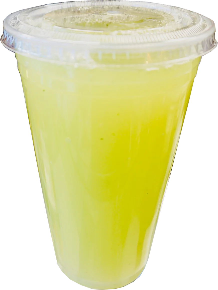 Refreshing Lemonade Aguas Frescas Clipart with Translucent Plastic Cup Design