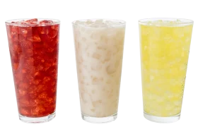 Refreshing Mexican Aguas Frescas Clipart - Three Classic Summer Beverage Glasses