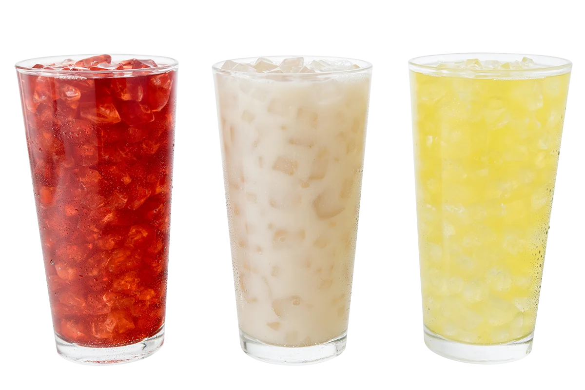 Refreshing Mexican Aguas Frescas Clipart - Three Classic Summer Beverage Glasses