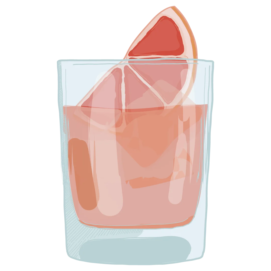 Refreshing Watermelon Aguas Frescas Clipart with Geometric Glass Design