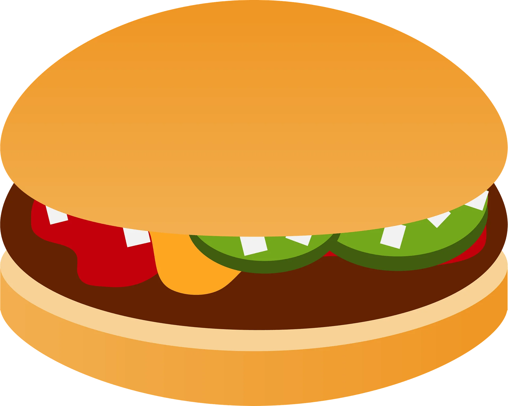 Classic Cheeseburger Clipart: Delicious Layers of Culinary Simplicity