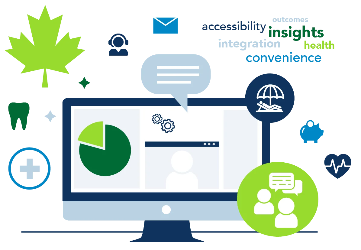 Digital Healthcare Software Insights Accessibility Clipart Illustration