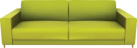 Modern Minimalist Lime Green Sofa Clipart Design for Contemporary Interiors