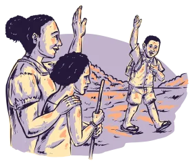 Empowering Children's Labor Day Awareness Clipart Illustration of Hope and Work
