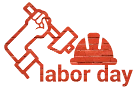Labor Day Celebration Commemorative Worker's Rights Clipart Design