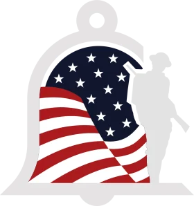 Patriotic Bell-Shaped Veterans Day Clipart Honoring American Military Service