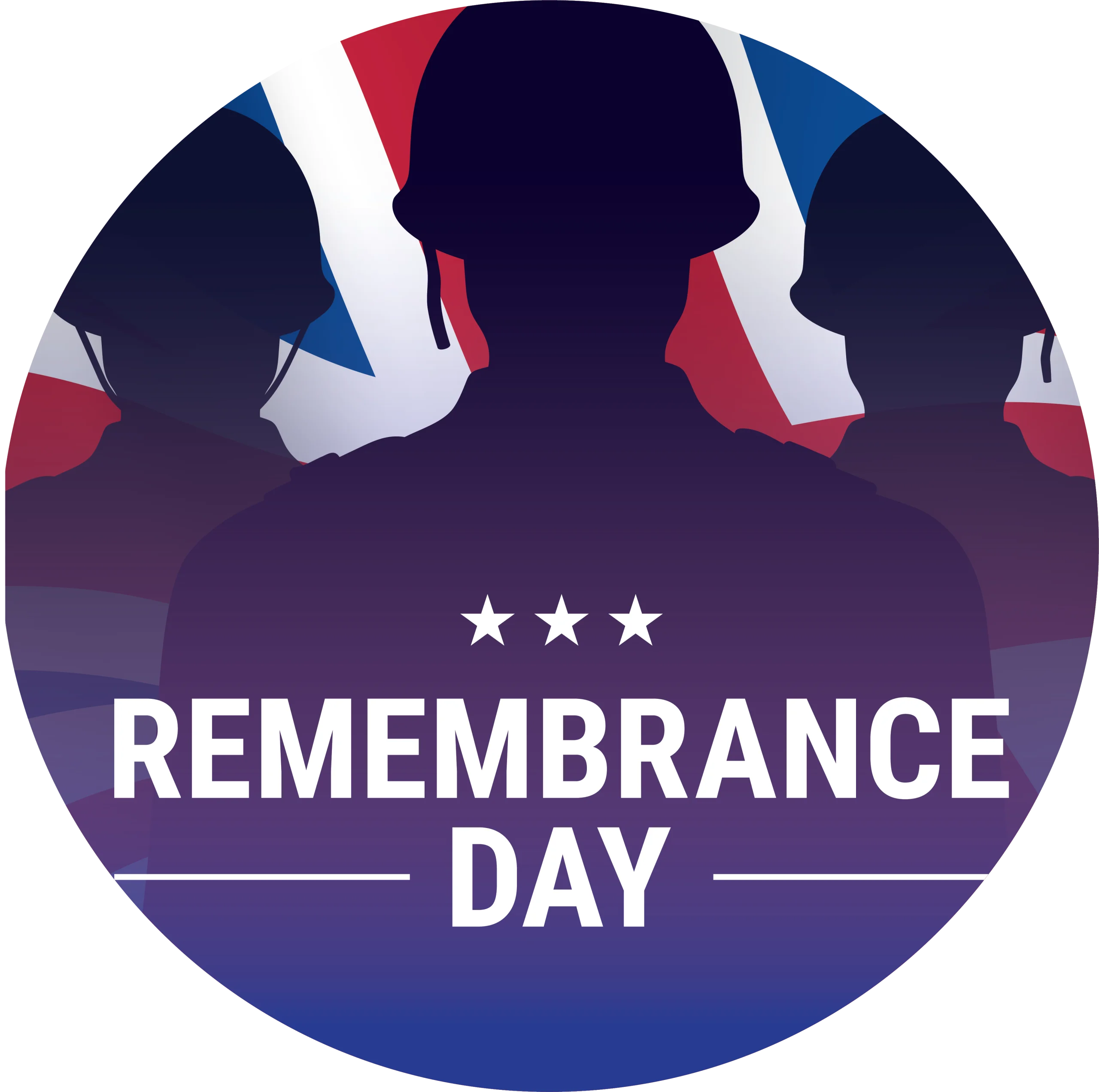 Patriotic Remembrance Day Clipart Honoring Military Service and Sacrifice