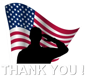 Patriotic Salute: A Heartfelt Veterans Day Clipart Honoring Military Service