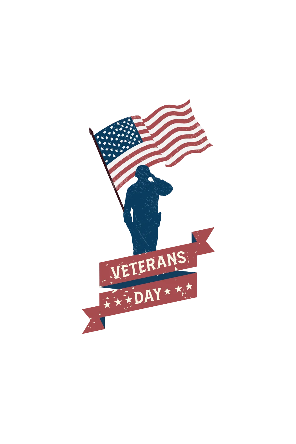 Patriotic Veterans Day Clipart Honoring Military Service and American Pride