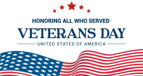 Patriotic Veterans Day Commemorative Clipart Honoring American Military Service