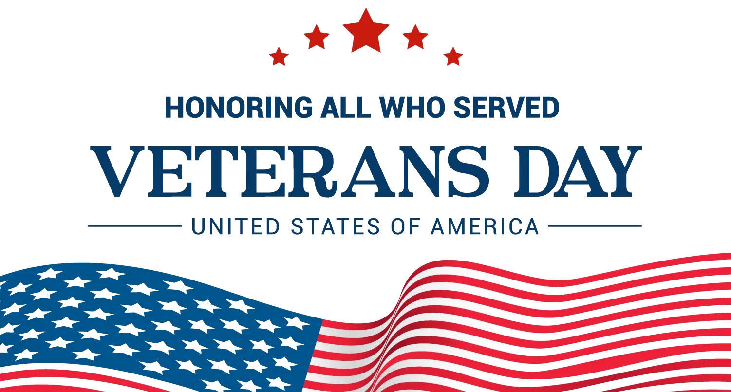 Patriotic Veterans Day Commemorative Clipart Honoring American Military Service
