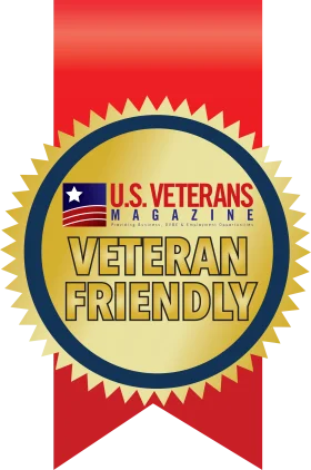 U.S. Veterans Magazine Veteran Friendly Award Seal Clipart Design