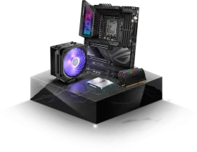 High-Performance Computer Motherboard and CPU Cooling Clipart Showcase