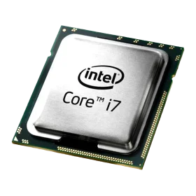 Intel Core i7 Processor Chipset Metallic Silvery Clipart Graphic Design