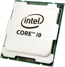 Intel Core i9 Processor Realistic Computer CPU Technical Clipart Design
