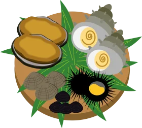 Exquisite Seafood Delicacies Clipart Illustration with Marine Ingredients