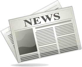 Classic Newspaper Clipart Illustration: Informative Media Graphic Design Element