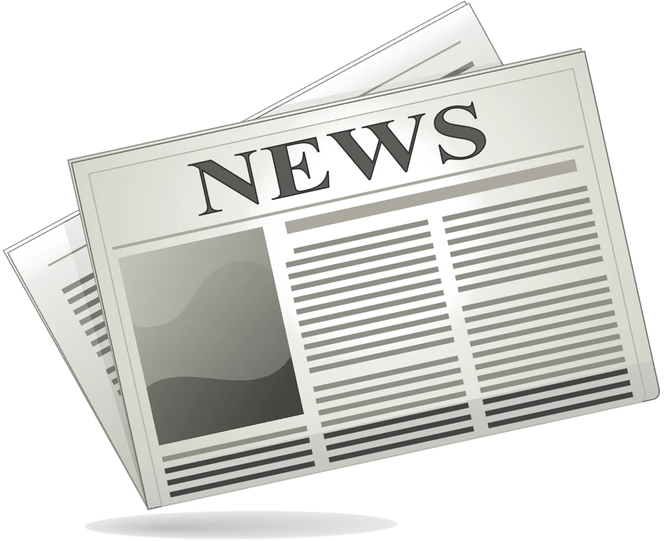 Classic Newspaper Clipart Illustration: Informative Media Graphic Design Element