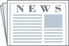 Minimalist Newspaper Clipart Design Showcasing Classic Print Media Layout