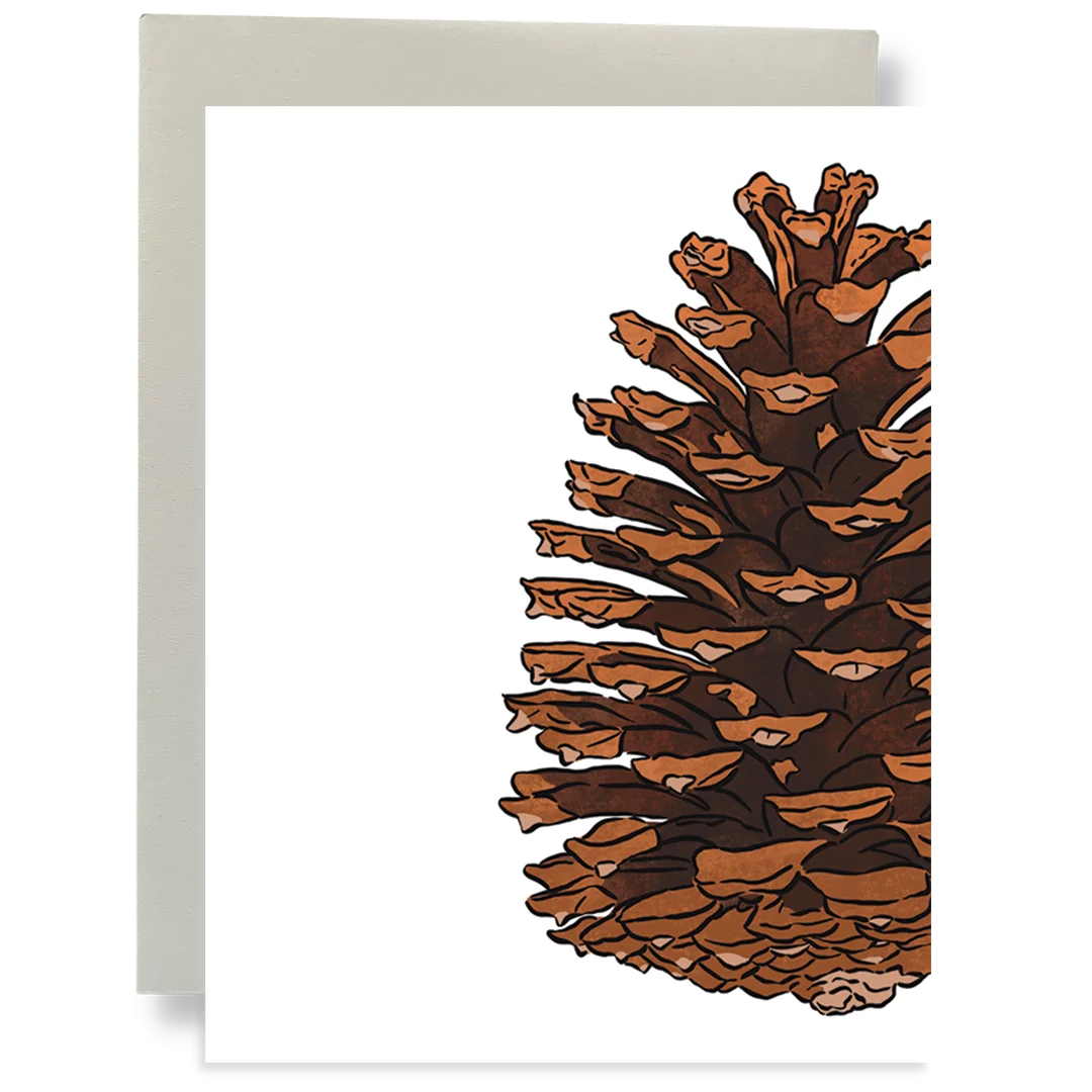 Rustic Pine Cone Clipart: Intricate Nature-Inspired Woodland Illustration Design