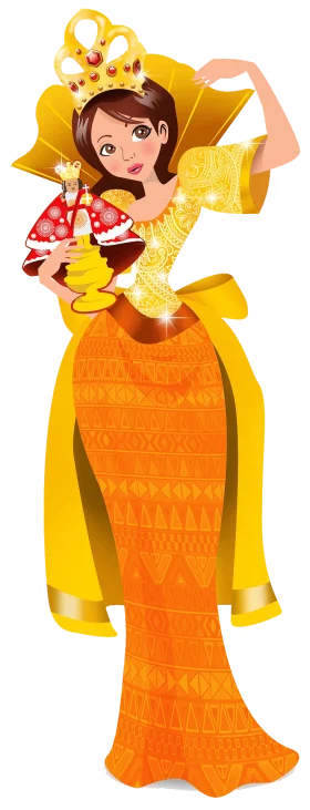 Radiant Royal Elegance: Magical Monarch Clipart Illustration with Golden Crown