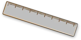 Classic Wooden Measurement Tool Clipart: Precise Ruler Illustration for Design Projects