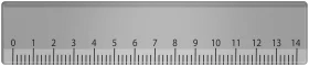 Precision Measurement Tool Clipart: Grayscale Linear Ruler with Numerical Scale