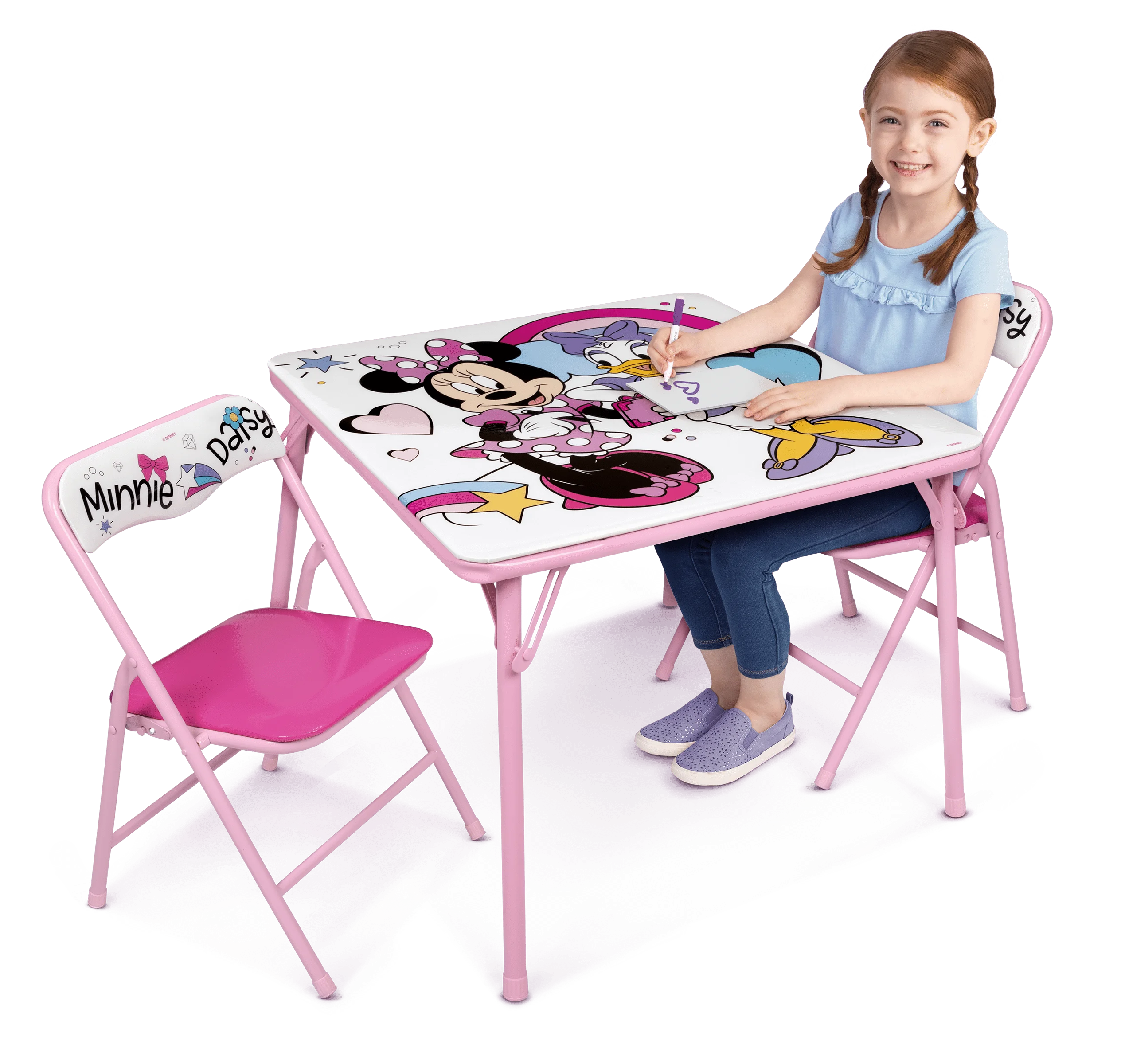 Charming Minnie Mouse Kids Activity Desk and Chair Clipart Set for Playful Learning