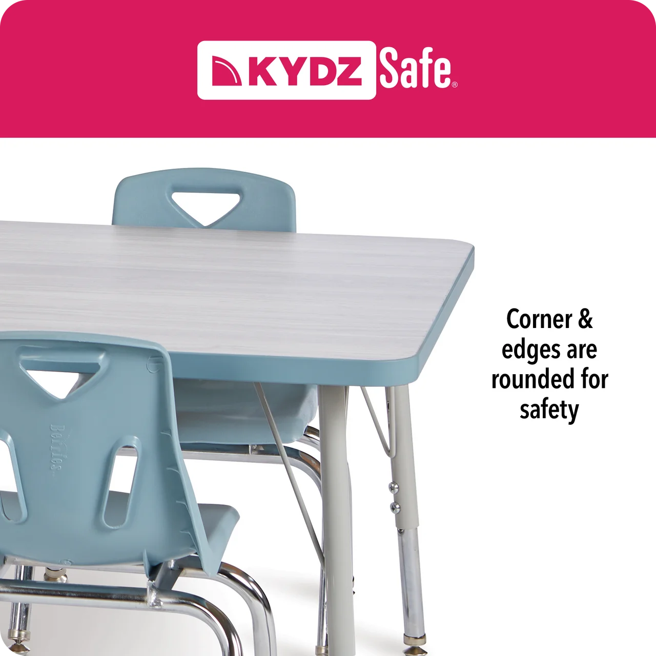 KYDZ Safe School Furniture Clipart - Ergonomic Classroom Desk and Chair Set