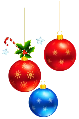Festive Christmas Ornaments Clipart: Sparkling Holiday Decorations Collection
