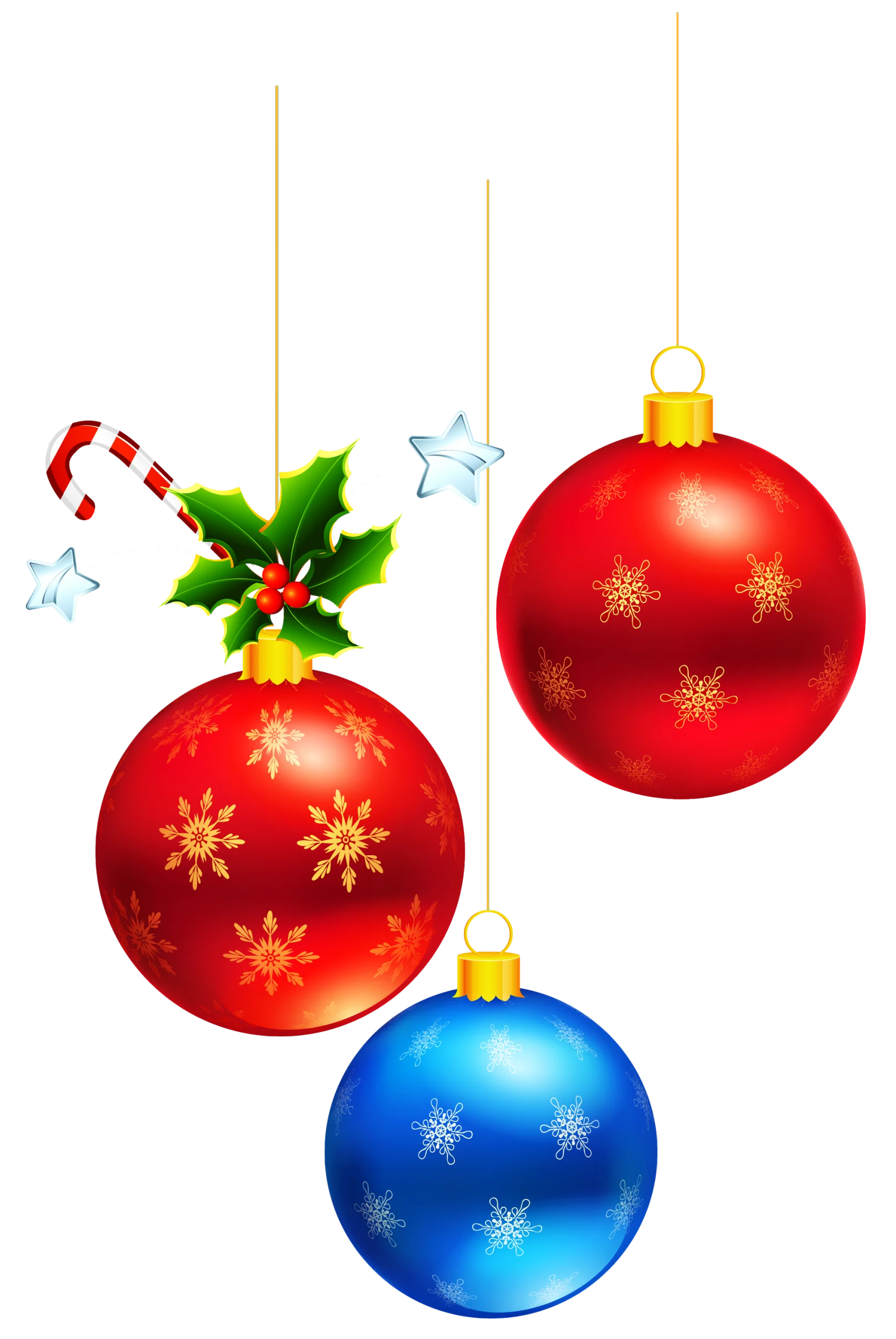 Festive Christmas Ornaments Clipart: Sparkling Holiday Decorations Collection