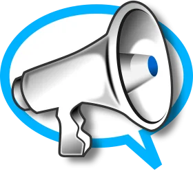 Bold Communication Megaphone Clipart Design for Digital Graphics and Messaging