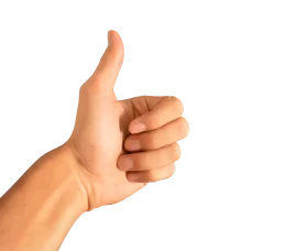 Realistic Hand Gesture Thumbs Up Clipart Positive Affirmation Symbol
