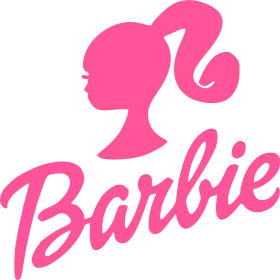 Classic Barbie Logo Silhouette Clipart: Iconic Pink Profile Design