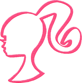 Iconic Feminine Silhouette Clipart - Classic Stylized Profile Design
