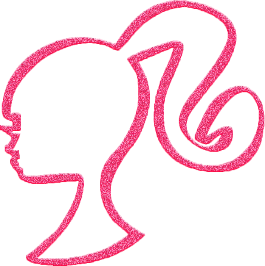 Iconic Feminine Silhouette Clipart - Classic Stylized Profile Design