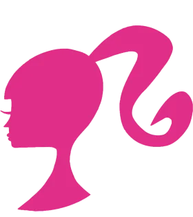 Iconic Retro Silhouette of Classic Doll Character Clipart Design