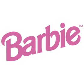 Iconic Pink Barbie Clipart Logo Design with Trademark Symbol