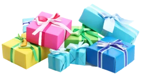 Cheerful Gift Boxes Clipart Collection with Pastel Ribbons and Bows