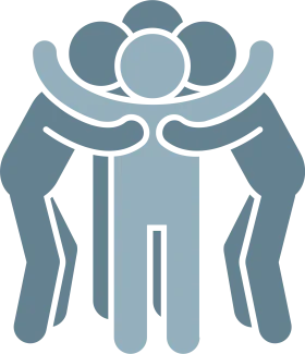 Collaborative Workforce Unity Teamwork Stylized Minimalist Clipart Design