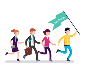 Dynamic Business Team Progress Collaborative Teamwork Clipart Illustration
