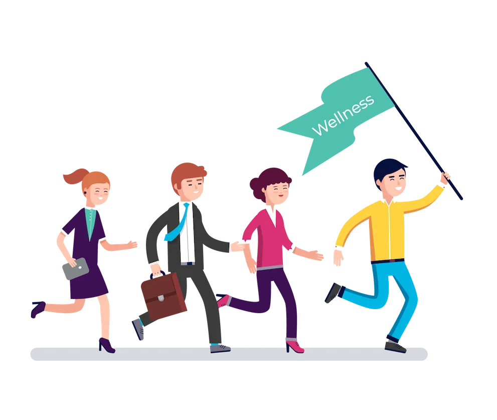 Dynamic Business Team Progress Collaborative Teamwork Clipart Illustration