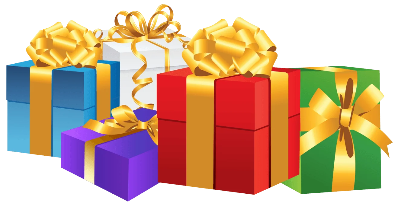 Festive Gift Boxes Clipart: Colorful Presents Wrapped with Elegant Bows