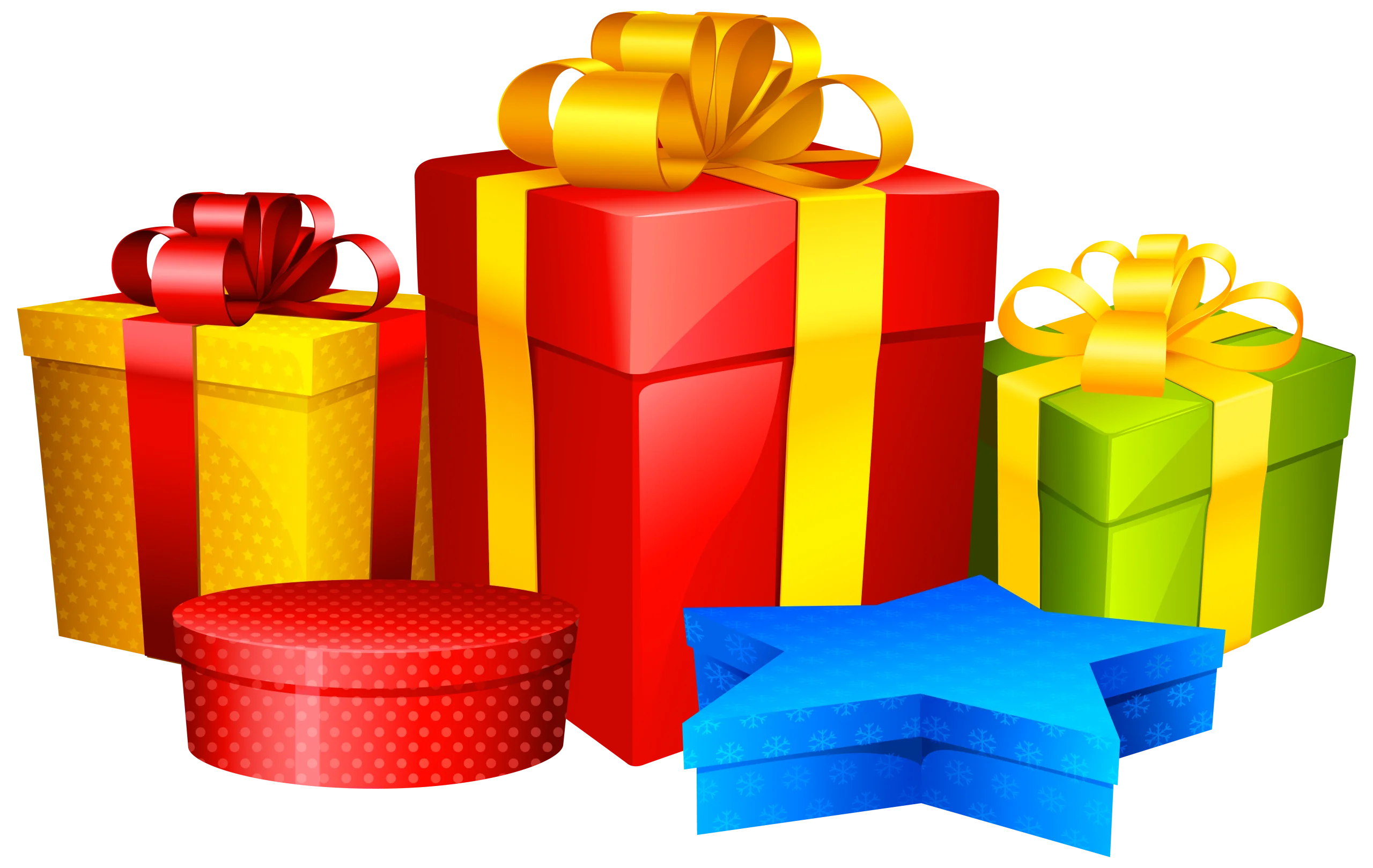Festive Gift Boxes Collection: Colorful Celebration Clipart for Special Occasions