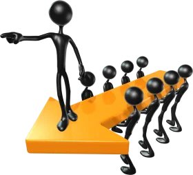 Leadership and Teamwork Dynamics: A Motivational Clipart Representation of Guidance