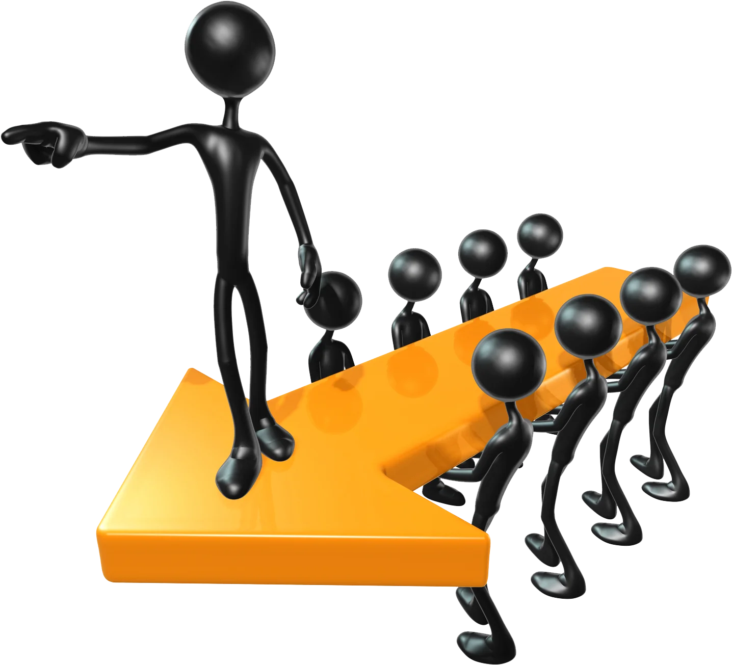 Leadership and Teamwork Dynamics: A Motivational Clipart Representation of Guidance