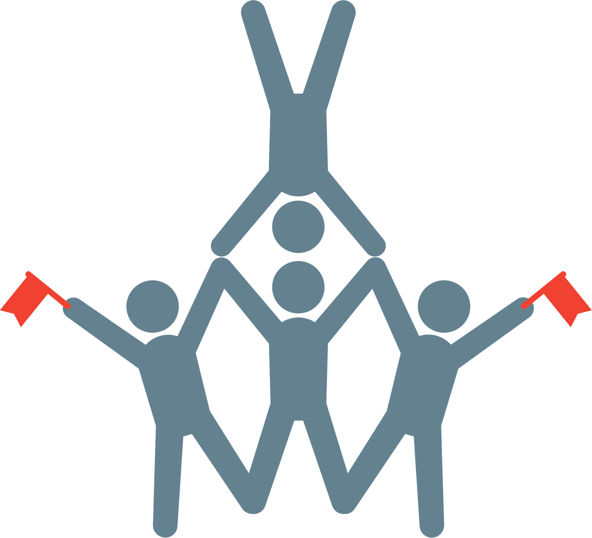 Unity in Action: Collaborative Teamwork Stylized Clipart Illustration of Human Figures
