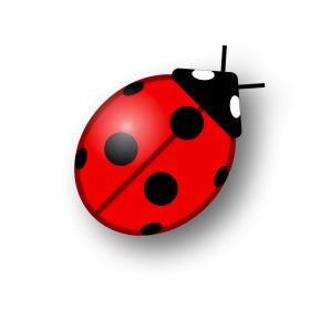 Charming Red Ladybug Clipart: A Delightful Illustration of Nature's Tiny Spotted Messenger